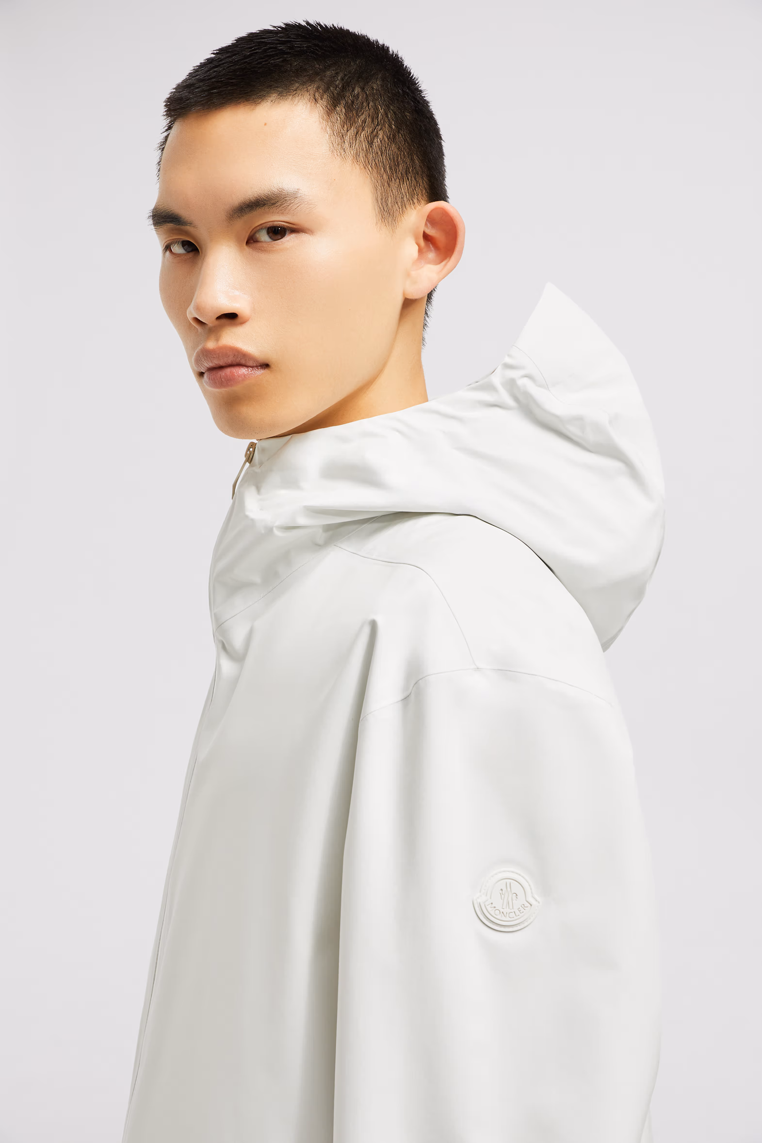 Bise Hooded Rain Jacket Men White Moncler 4
